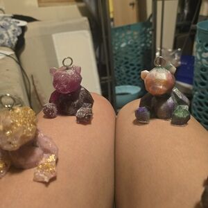 Resin bear key chains